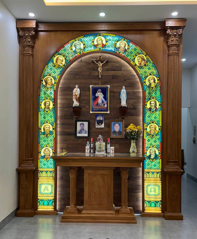 Tư vấn- thiết kế bàn thờ công giáo cho chị Hà - Nghệ nhân Sơn Vũ